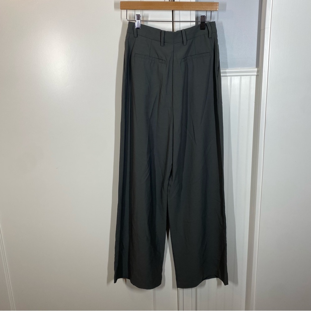 Beaufille Burnell Wide Leg High Rise Trousers Grey Women's Size 8 career office‎ - Picture 4 of 10